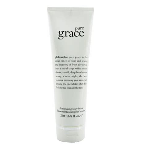 pure grace shimmering body lotion.